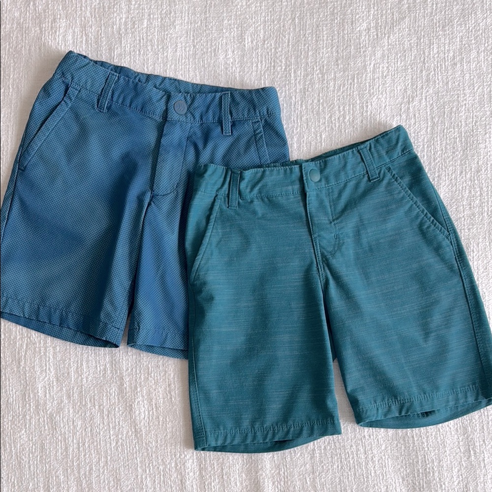 Set of Two Blue and Teal Shorts (size 7y/8y)